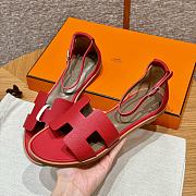 Hermes Santorini Red Sandal - 2