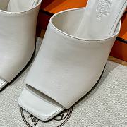 Hermes White Heel 6cm - 3