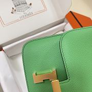 Hermes Constance Green Bag Epsom Gold 19cm - 4