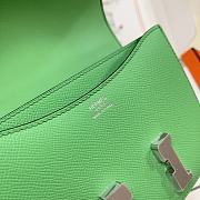 Hermes Constance Green Bag Epsom Silver 19cm - 3