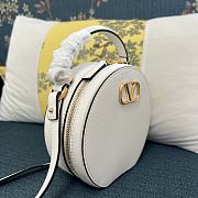 Valentino Vlogo Signature Calfskin Mini Bag White 16x15x6.5cm - 2