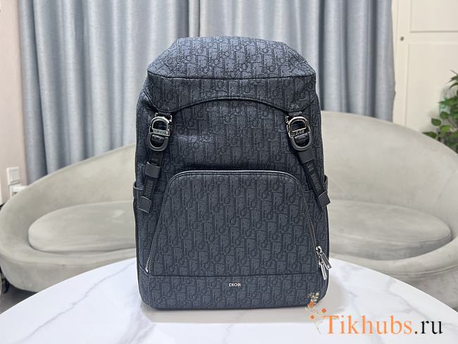 Dior 8 Backpack With Flap Black Oblique 31 x 50 x 18 cm - 1