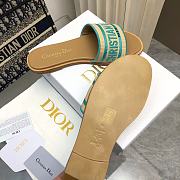 Dior Dioriviera Dway Slide Natural Raffia Aquamarina - 5