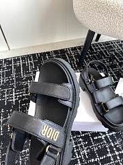 Dior Dioract Platform Sandal Black Lambskin - 3