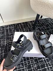 Dior Dioract Platform Sandal Black Lambskin - 2