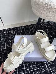 Dior Dioract Platform Sandal White Lambskin - 2