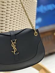 YSL Sienna Leather Black Shoulder Bag 31x26x6cm - 5