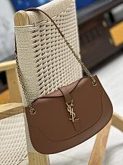 YSL Sienna Leather Brown Shoulder Bag 31x26x6cm - 2