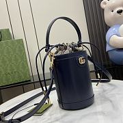 Gucci Ophidia Mini Bucket Bag Dark Blue 11.5x23x8cm - 6