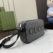 Gucci Mini Shoulder Bag Grey Black 14x23.5x6cm - 5