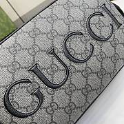 Gucci Mini Shoulder Bag Grey Black 14x23.5x6cm - 2