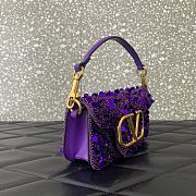 Valentino Garavani Loco Shoulder Bag Purple 19x10.5x5cm - 2