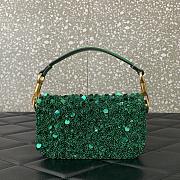 Valentino Garavani Loco Shoulder Bag Green 19x10.5x5cm - 5