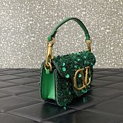 Valentino Garavani Loco Shoulder Bag Green 19x10.5x5cm - 3