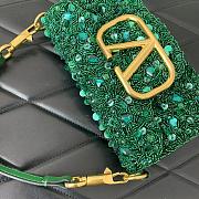 Valentino Garavani Loco Shoulder Bag Green 19x10.5x5cm - 2