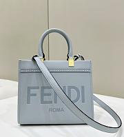 Fendi Sunshine Small Tote Bag Light Blue 25.5x12x23cm - 1