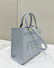 Fendi Sunshine Small Tote Bag Light Blue 25.5x12x23cm - 3