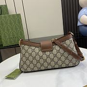 Gucci Padlock Small Shoulder Bag Brown 27x14x6cm - 3