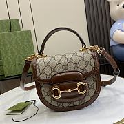 Gucci Horsebit 1955 Mini Top Handle Bag 18x15x6.5cm - 1