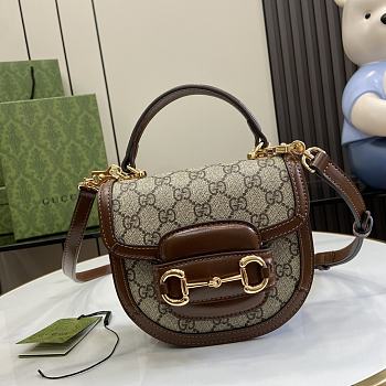 Gucci Horsebit 1955 Mini Top Handle Bag 18x15x6.5cm