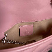 Gucci GG Marmont Matelasse Super Mini Bag Pink 16.5x10x5cm - 6