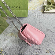 Gucci GG Marmont Matelasse Super Mini Bag Pink 16.5x10x5cm - 5