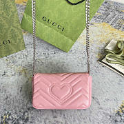 Gucci GG Marmont Matelasse Super Mini Bag Pink 16.5x10x5cm - 2