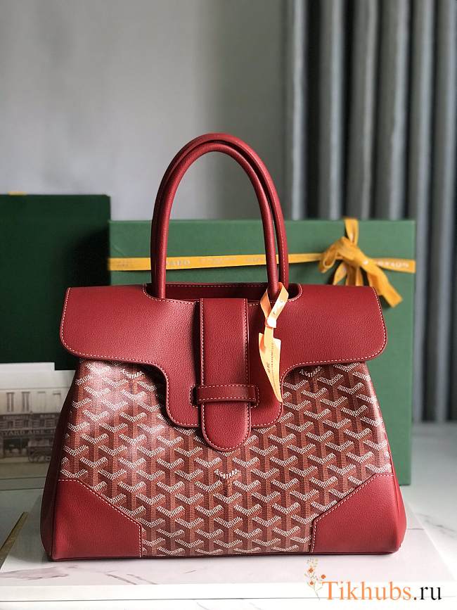 Goyard Saigon Tote Bag Red 34x25x16cm - 1