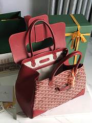 Goyard Saigon Tote Bag Red 34x25x16cm - 6