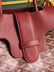 Goyard Saigon Tote Bag Red 34x25x16cm - 5