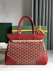 Goyard Saigon Tote Bag Red 34x25x16cm - 2