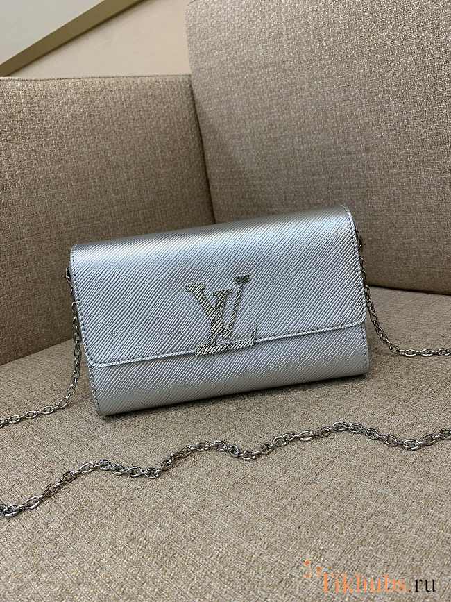 Louis Vuitton LV Pochette Louise Silver 22 x 14 x 5 cm - 1