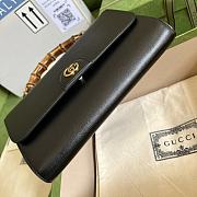 Gucci Small Diana Black Shoulder Bag Bamboo 26cm - 5