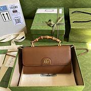 Gucci Small Diana Brown Shoulder Bag Bamboo 26cm - 1