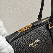 Prada Large Saffiano Leather Bag Black 40x26x12cm - 4