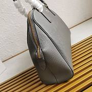 Prada Large Saffiano Leather Bag Grey 40x26x12cm - 3