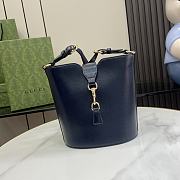 Gucci Mini Bucket Shoulder Bag Blue 18.5x20.5x12.5cm - 1