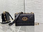 Dior Miss Caro Mini Bag Black Macrocannage Lambskin 19 x 13 x 5.5 cm - 1