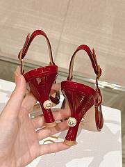 Dior Tribales Slingback Pump Red Patent Calfskin 8cm - 2