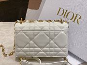 Dior Miss Caro Mini Bag White Macrocannage Lambskin 19 x 13 x 5.5 cm - 3