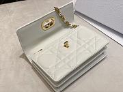 Dior Miss Caro Mini Bag White Macrocannage Lambskin 19 x 13 x 5.5 cm - 2