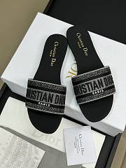 Dior Black Slides - 1