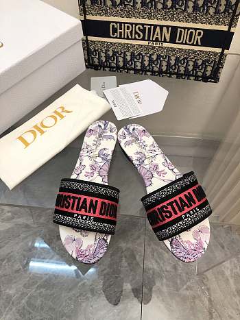 Dior Dway Slide Nude Multicolor Mexico Motif