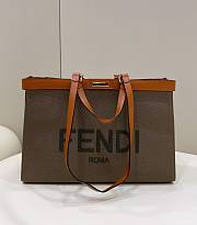 Fendi Peekaboo X-tote Grey Brown Bag 40x12x29cm - 1