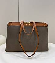 Fendi Peekaboo X-tote Grey Brown Bag 40x12x29cm - 5