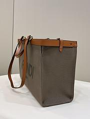 Fendi Peekaboo X-tote Grey Brown Bag 40x12x29cm - 4