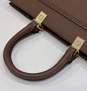 Fendi Sunshine Tote Bag Brown 35x17x31cm - 2