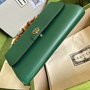 Gucci Small Diana Green Shoulder Bag Bamboo 26cm - 5