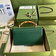 Gucci Small Diana Green Shoulder Bag Bamboo 26cm - 2