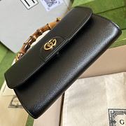 Gucci Mini Diana Black Shoulder Bag Bamboo 20cm - 5